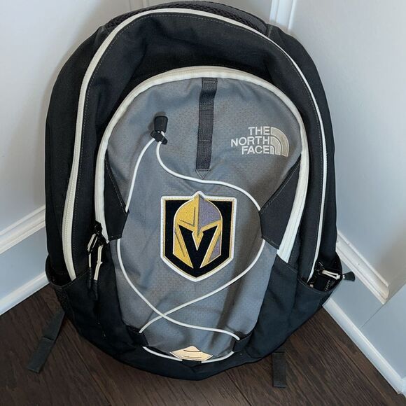 2 tone Gray used North Face JESTER w/sewn Las Vegas Knights NHL Hockey Patch - Picture 1 of 4